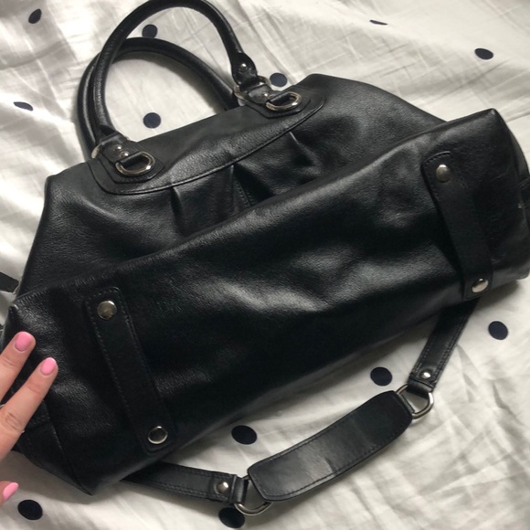 Black Leather Coach Purse - Picture 2 of 5